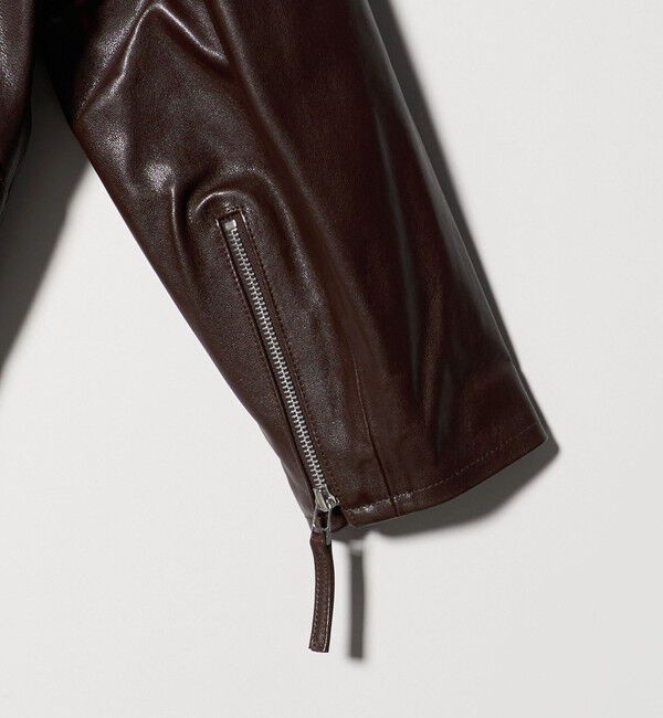 BEAUTY&YOUTH UNITED ARROWS「シープレザー フロントジップ ジャケット」|その他|