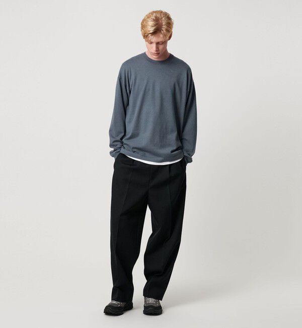 BEAUTY&YOUTH UNITED ARROWS「コットン カシミヤ ブレンド ロングスリーブ Tシャツ」|ニット・セーター|