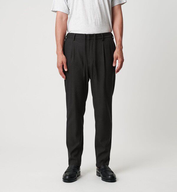 BEAUTY&YOUTH UNITED ARROWS「リサイクル ポリエステル 1プリーツ テーパード パンツ NO.3 セットアップ対応 ウォッシャブル」|チノ|