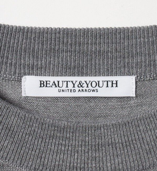 BEAUTY&YOUTH UNITED ARROWS「ウールポリエステル ハイゲージクルーネックニット ウォッシャブル」|ニット・セーター|