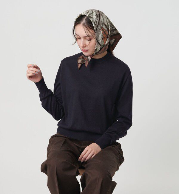 BEAUTY&YOUTH UNITED ARROWS「ウールポリエステル ハイゲージクルーネックニット ウォッシャブル」|ニット・セーター|