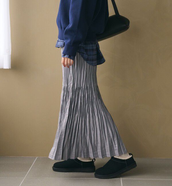 BEAUTY&YOUTH UNITED ARROWS「ポリエステル チンツプリーツ スカート」|スカート|