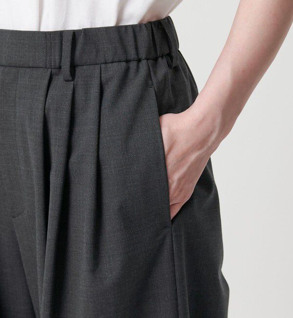 BEAUTY&YOUTH UNITED ARROWS「毛ポリエステルブレンド ワイドタックパンツ」|その他|