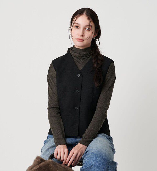 BEAUTY&YOUTH UNITED ARROWS「ポリエステル ツイードライクベスト」|ベスト・ジレ|