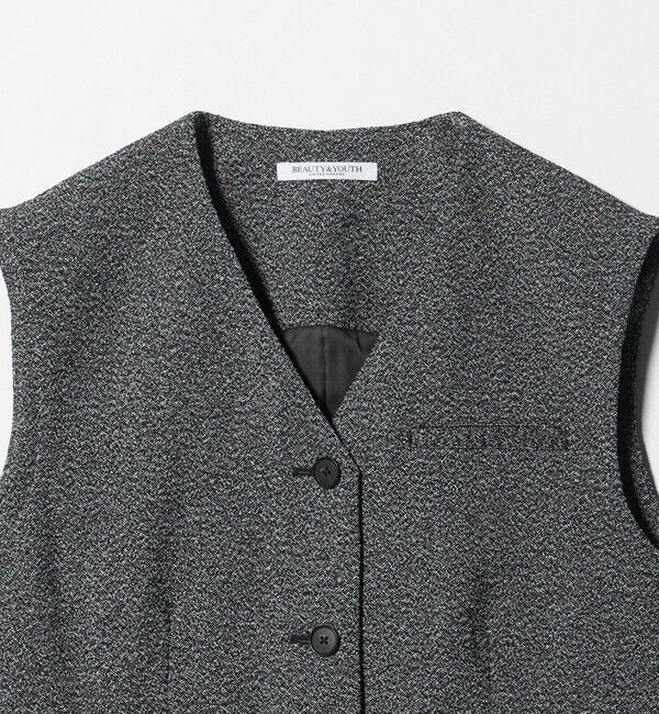BEAUTY&YOUTH UNITED ARROWS「ポリエステル ツイードライクベスト」|ベスト・ジレ|