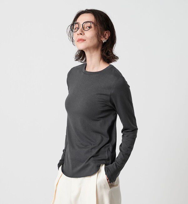 BEAUTY&YOUTH UNITED ARROWS「セルロースウールブレンド クルーネックカットソー」|Tシャツ・カットソー|