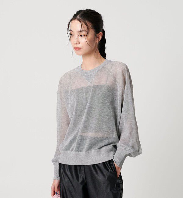 BEAUTY&YOUTH UNITED ARROWS「【WEB限定】シアーニットプルオーバー ウォッシャブル」|ニット・セーター|