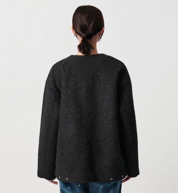 BEAUTY&YOUTH UNITED ARROWS「ブークレ ノーカラーブルゾン」|ブルゾン・スタジャン|