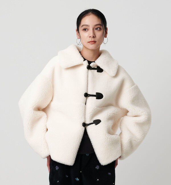 BEAUTY&YOUTH UNITED ARROWS「【WEB限定】ボア&times;フェイクムートン ループボタンジャケット 2WAY」|その他|OFF WHITE