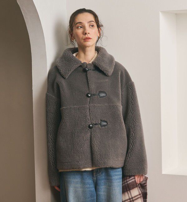 BEAUTY&YOUTH UNITED ARROWS「【WEB限定】ボア&times;フェイクムートン ループボタンジャケット 2WAY」|その他|