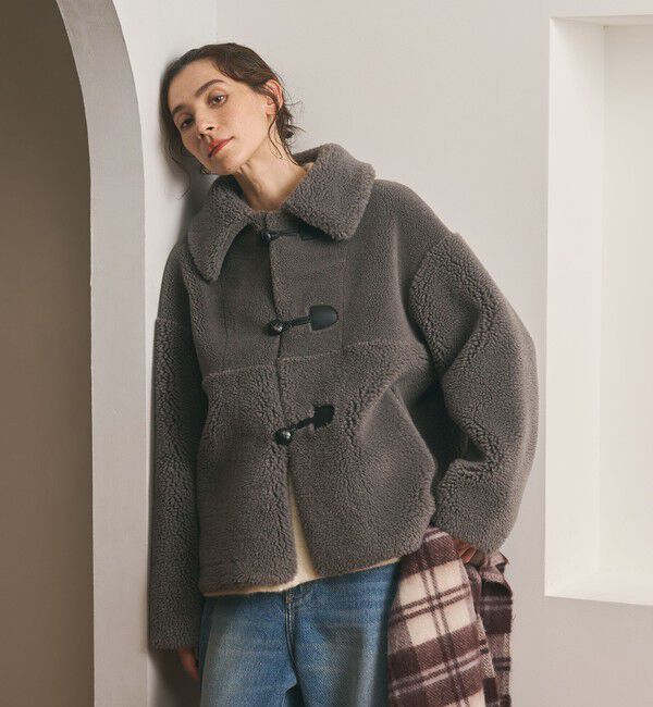 BEAUTY&YOUTH UNITED ARROWS「【WEB限定】ボア&times;フェイクムートン ループボタンジャケット 2WAY」|その他|