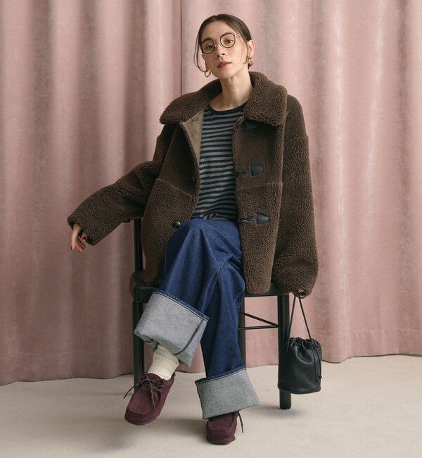 BEAUTY&YOUTH UNITED ARROWS「【WEB限定】ボア&times;フェイクムートン ループボタンジャケット 2WAY」|その他|