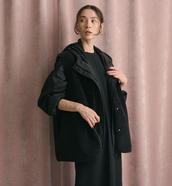 BEAUTY&YOUTH UNITED ARROWS「【WEB限定】ボア&times;フェイクムートン リバーシブルベスト」|ダウンベスト・ベスト|