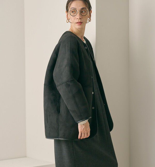 BEAUTY&YOUTH UNITED ARROWS「【WEB限定】ボア&times;フェイクムートン リバーシブルジャケット 」|その他|