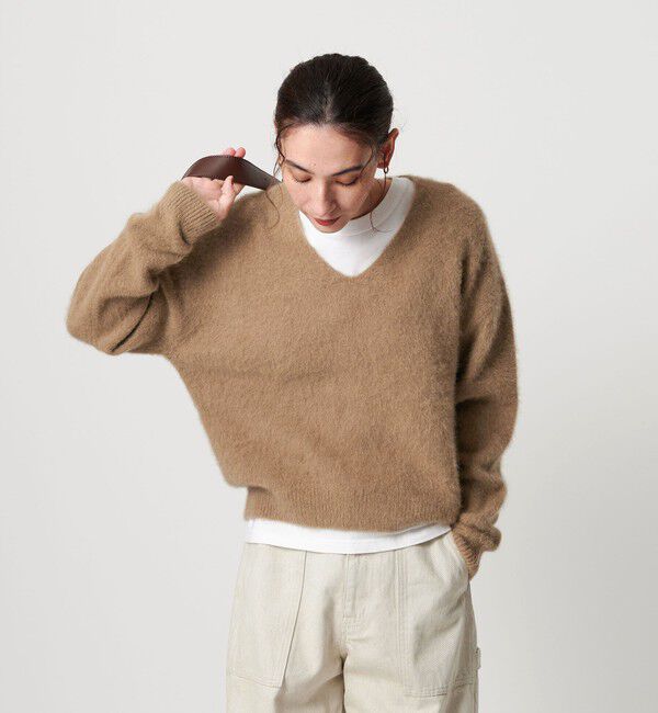BEAUTY&YOUTH UNITED ARROWS「フォックスカシミヤブレンド Vネックニットプルオーバー」|ニット・セーター|