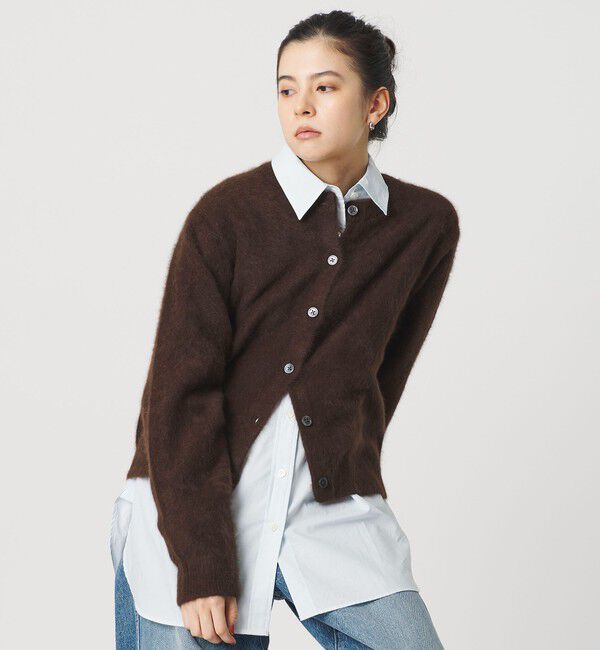 BEAUTY&YOUTH UNITED ARROWS「フォックスカシミヤブレンド クルーネックカーディガン」|カーディガン|DK.BROWN