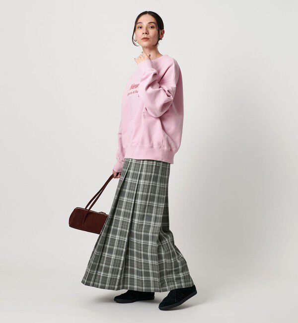 BEAUTY&YOUTH UNITED ARROWS「チェック プリーツロングスカート」|スカート|