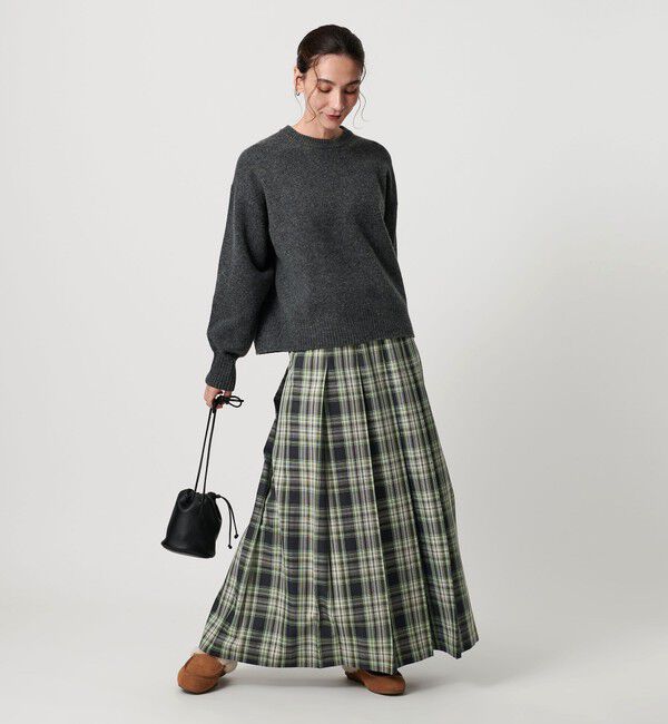 BEAUTY&YOUTH UNITED ARROWS「チェック プリーツロングスカート」|スカート|