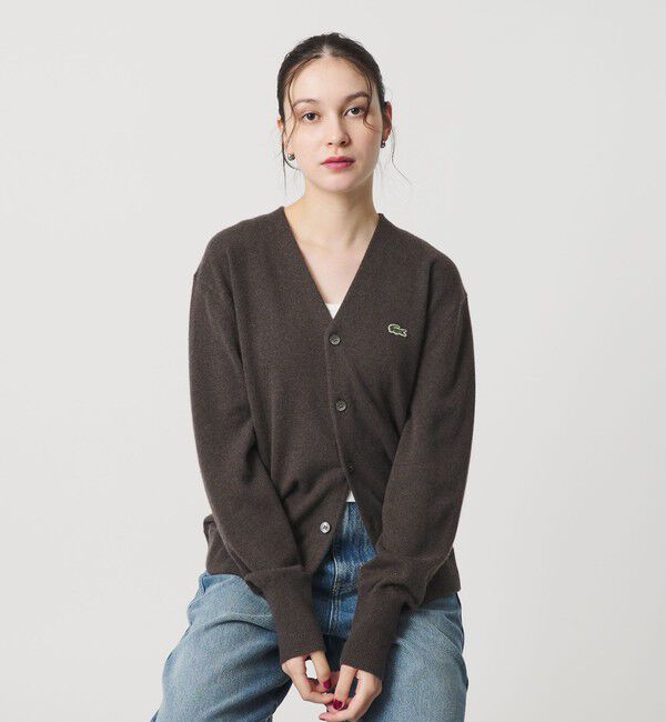 BEAUTY&YOUTH UNITED ARROWS「【別注】＜LACOSTE＞ロングスリーブニットカーディガン」|カーディガン|