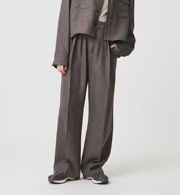 BEAUTY&YOUTH UNITED ARROWS「【WEB限定】ポリエステル タックワイドパンツ ウォッシャブル」|その他|