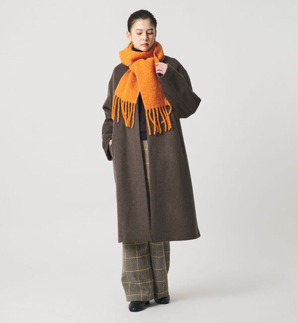 BEAUTY&YOUTH UNITED ARROWS「毛ナイロン ノーカラーコート」|ノーカラーコート|