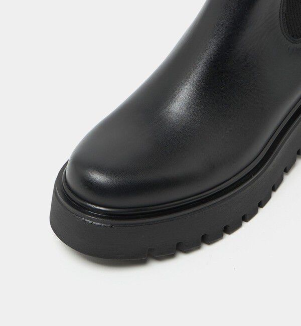 BEAUTY&YOUTH UNITED ARROWS「＜CORSO ROMA 9＞レザー リブ サイドゴアブーツ」|ショートブーツ|