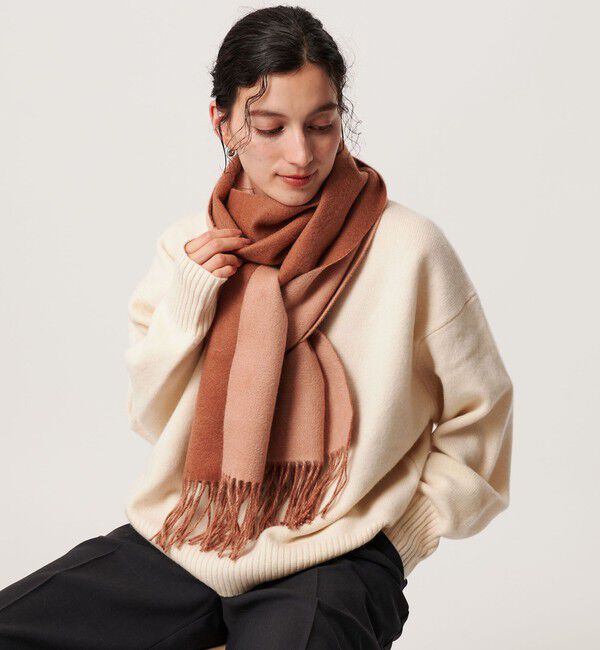 BEAUTY&YOUTH UNITED ARROWS「【別注】＜Eds Cashmere＞カシミヤ リバーシブル マフラー」|マフラー|