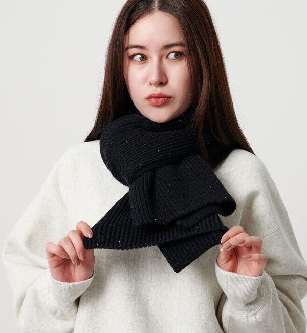 BEAUTY&YOUTH UNITED ARROWS「スパンコール リブ ストール」|ストール|