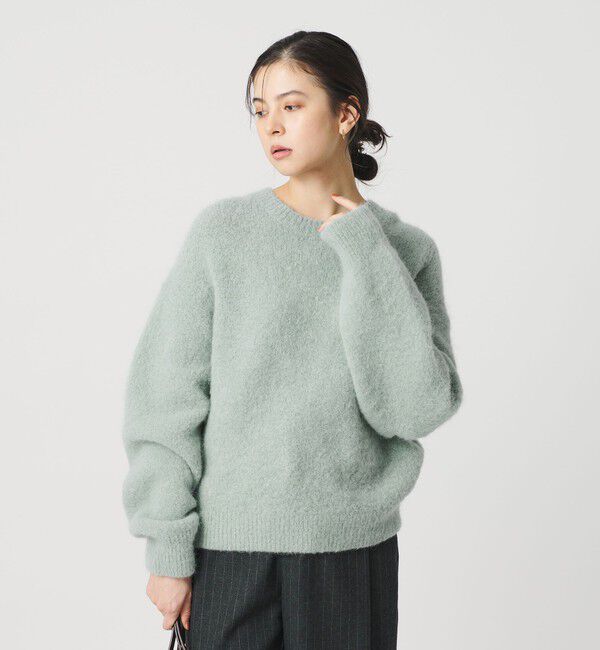 BEAUTY&YOUTH UNITED ARROWS「アルパカブレンド シャギー ニットプルオーバー」|ニット・セーター|LIME