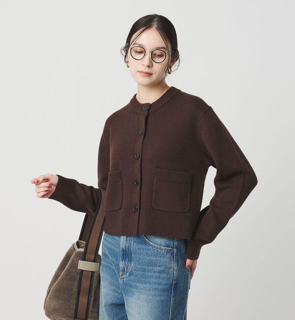 BEAUTY&YOUTH UNITED ARROWS「ウール ポケット カーディガン ウォッシャブル」|カーディガン|DK.BROWN