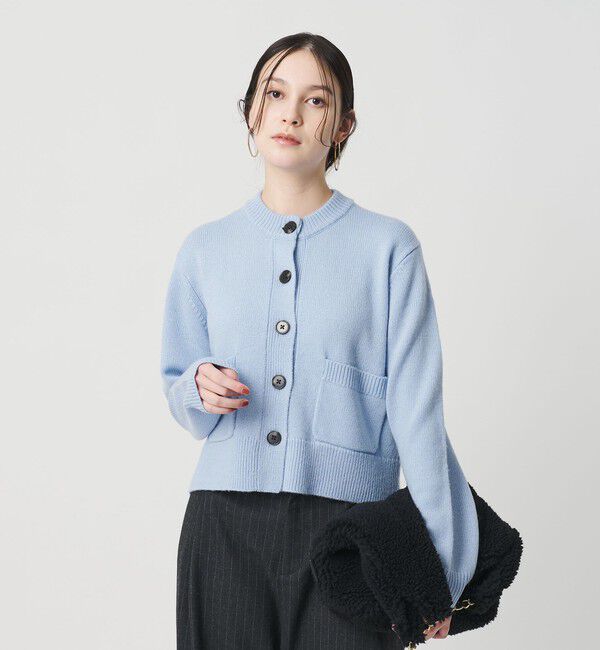BEAUTY&YOUTH UNITED ARROWS「ウール ポケット カーディガン ウォッシャブル」|カーディガン|LT.BLUE