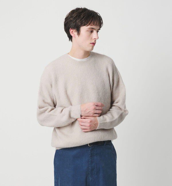 BEAUTY&YOUTH UNITED ARROWS「エアシャギー アルパカ クルーネック ニット」|ニット・セーター|
