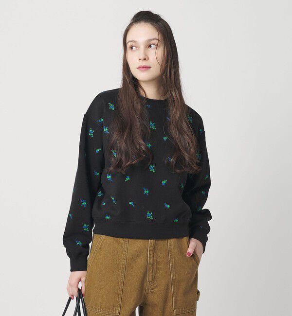 BEAUTY&YOUTH UNITED ARROWS「コットン裏毛 エンブロイダリー スウェットプルオーバー」|スウェット・ジャージ|