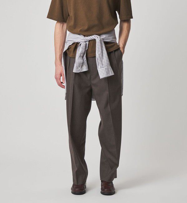 STEVEN ALAN「＜Steven Alan＞ ウール トロピカル インツープリーツ ドレス トラウザーズ」|スラックス|