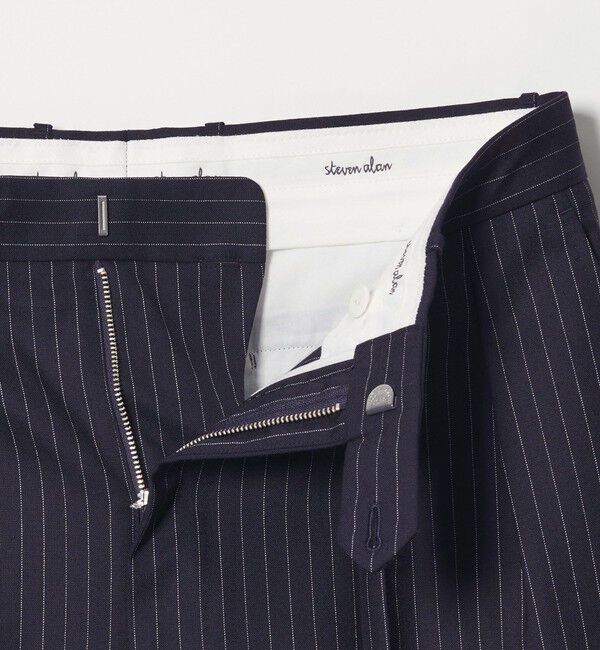 STEVEN ALAN「＜Steven Alan＞ ウール トロピカル インツープリーツ ドレス トラウザーズ」|スラックス|