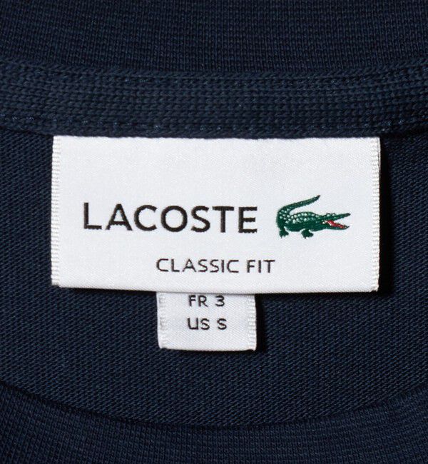 BEAUTY&YOUTH UNITED ARROWS「＜LACOSTE＞アウトライン クロック クルーネック Tシャツ」|Tシャツ・カットソー|