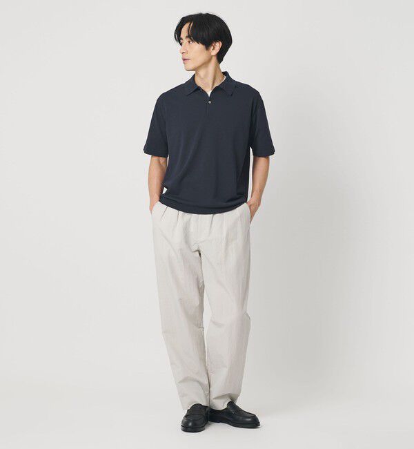 BEAUTY&YOUTH UNITED ARROWS「デオドラント ショートスリーブ ニットポロ 抗菌防臭 ウォッシャブル」|ニット・セーター|