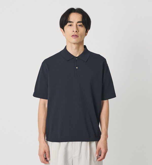 BEAUTY&YOUTH UNITED ARROWS「デオドラント ショートスリーブ ニットポロ 抗菌防臭 ウォッシャブル」|ニット・セーター|