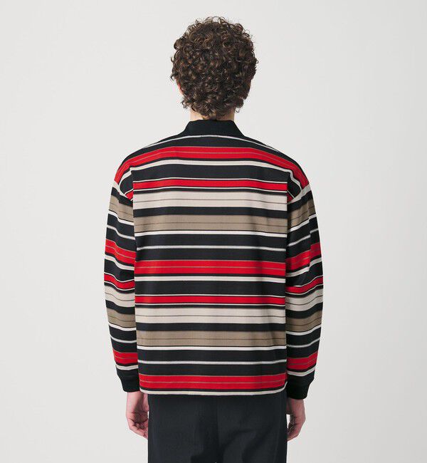 BEAUTY&YOUTH UNITED ARROWS「マルチ ボーダー ロング スリーブ ポロカラー カットソー」|Tシャツ・カットソー|