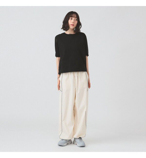 Ray BEAMS 「ストライプ キリカエ トラックパンツ」|チノ|