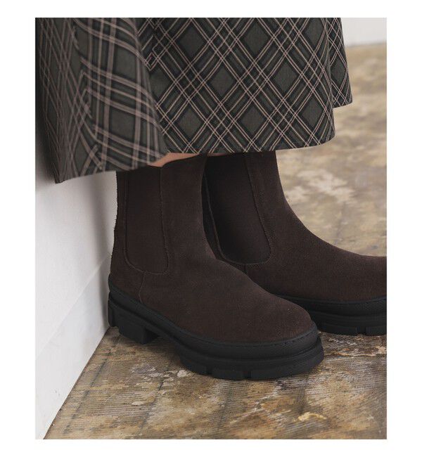 Ray BEAMS 「REMME / チェルシーブーツ」|ロングブーツ|D.BROWN