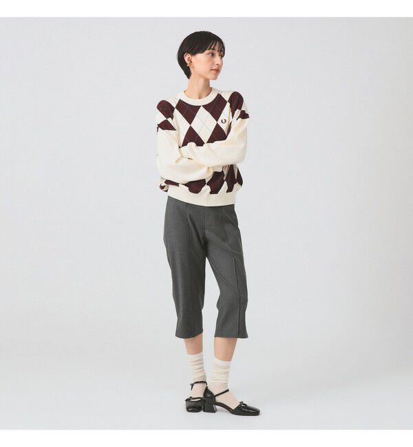 Ray BEAMS 「ストレッチ カプリ パンツ」|チノ|