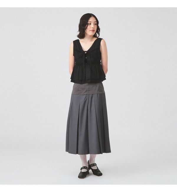 Ray BEAMS 「キリカエ プリーツ スカート」|スカート|