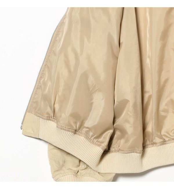 Ray BEAMS 「シャーリング MA-1 ブルゾン」|ブルゾン・スタジャン|