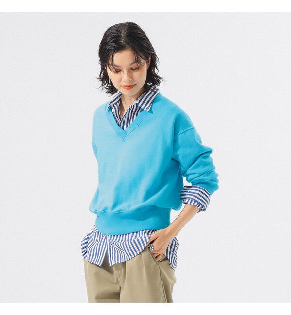 BEAMSBOY「フリーダムスリーブ Vネック スウェット」|スウェット・ジャージ|