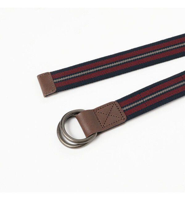 BEAMSBOY「GEVAERT BANDWEVERIJ / 30mm ストライプ ライン ベルト」|ベルト|