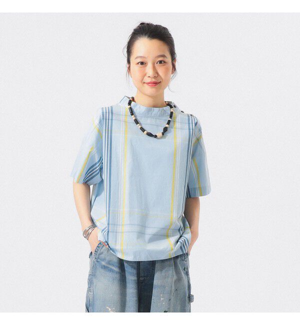 BEAMSBOY「ボーイ ビッグタータン ショートスリーブ」|シャツ・ブラウス|