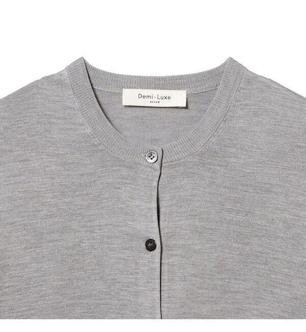 Demi-Luxe BEAMS 「シルク クルーネック カーディガン」|ニット・セーター|