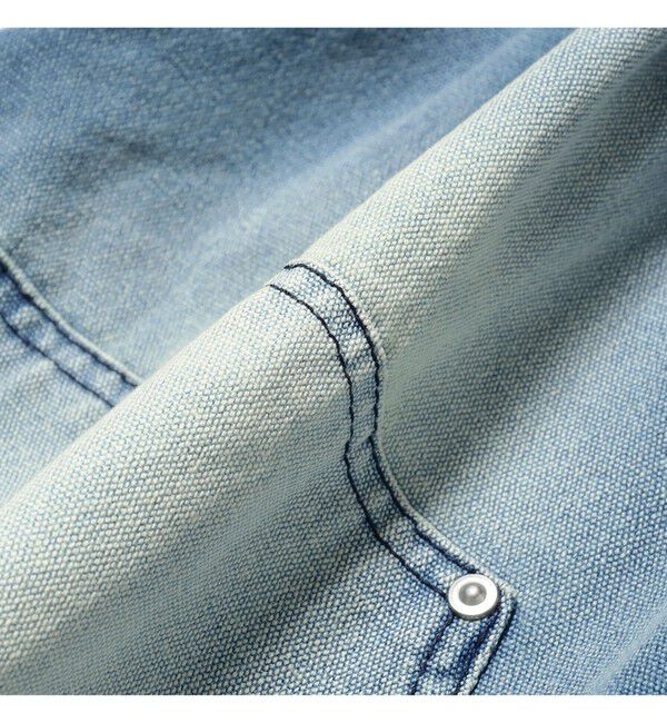 BEAMS「ワイドストレート ダック ダブルニー カーゴパンツ」|チノ|