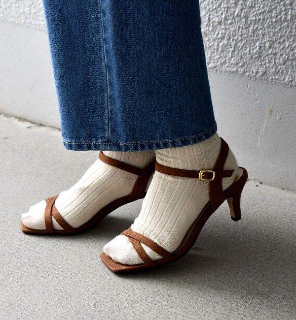 SHIPS any「SHIPS any: クロス ストラップ サンダル」|サンダル|